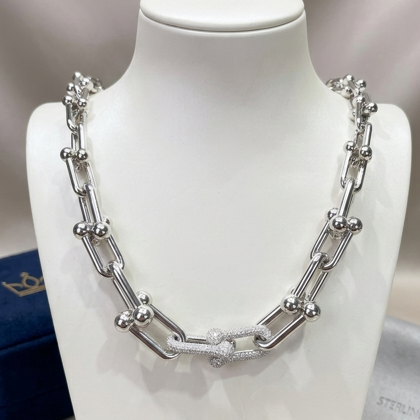 Tiffany HardWear Graduated Link Necklace