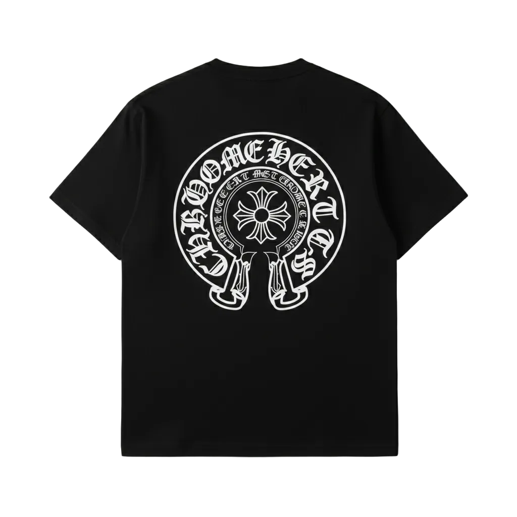 Chrome Hearts Horseshoe Logo Pocket T-Shirt.