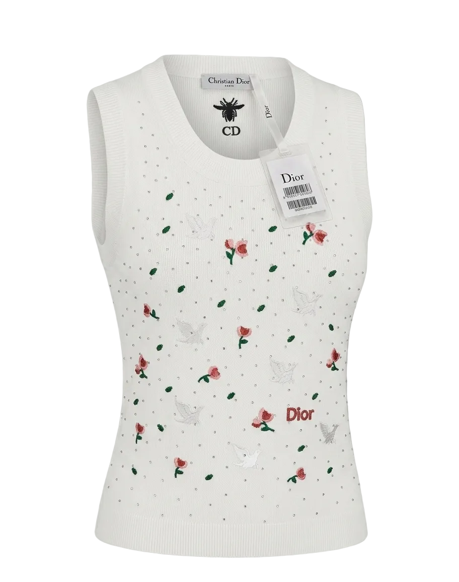 Dior-style knit vest