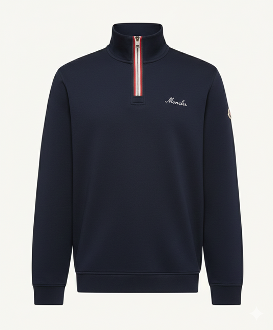 Moncler Embroidered Logo Turtleneck Sweatshirt
