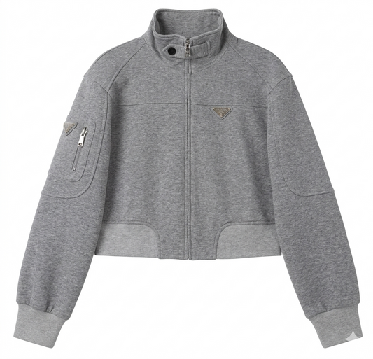 Prada Technical Cotton Full-Zip Blouson Jacket