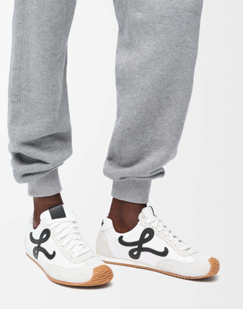 Loewe Ballet Runner 2.0 Sneakers White Nylon and Calfskin
