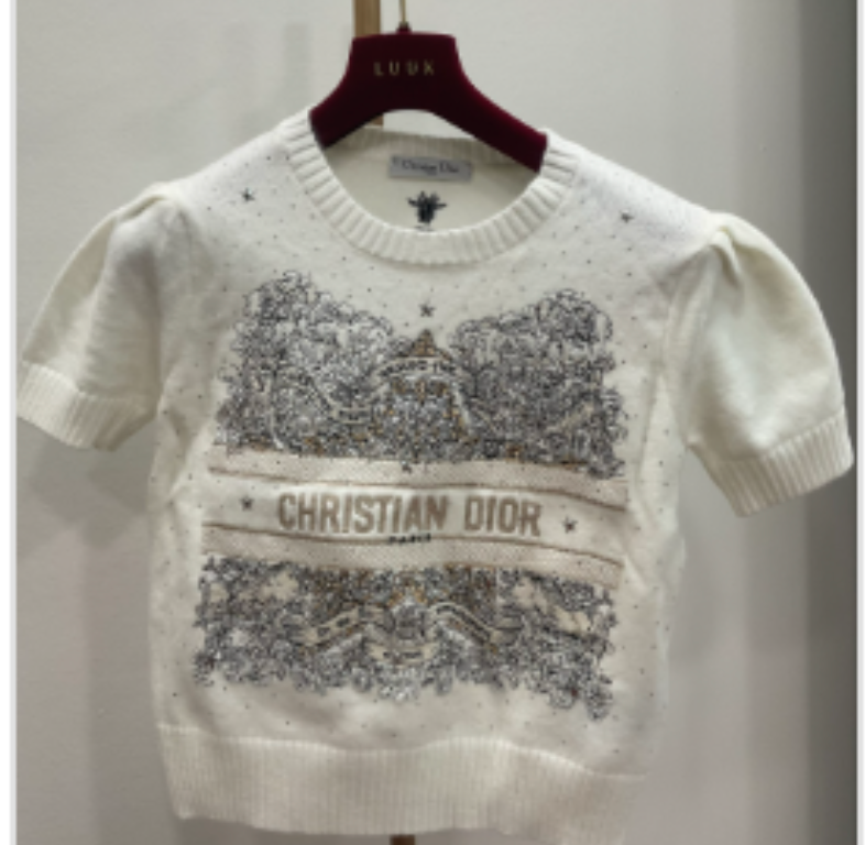 Christian Dior short-sleeved sweater