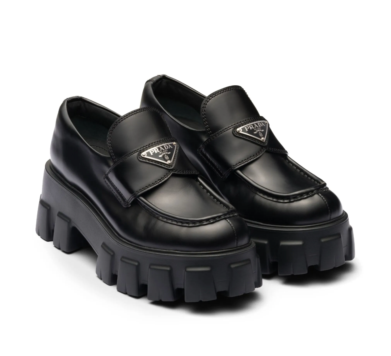 Prada 55mm Monolith leather loafers