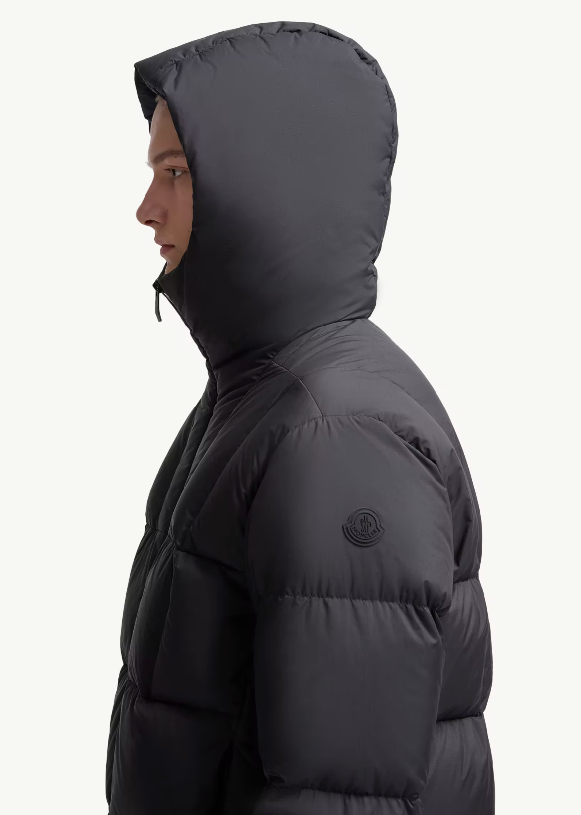 Fusain Hooded Short Down Jacket