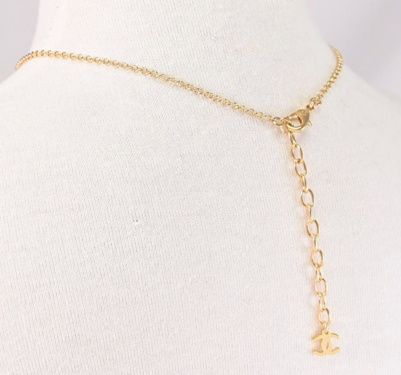 Chanel Rhinestone Clavicle Necklace