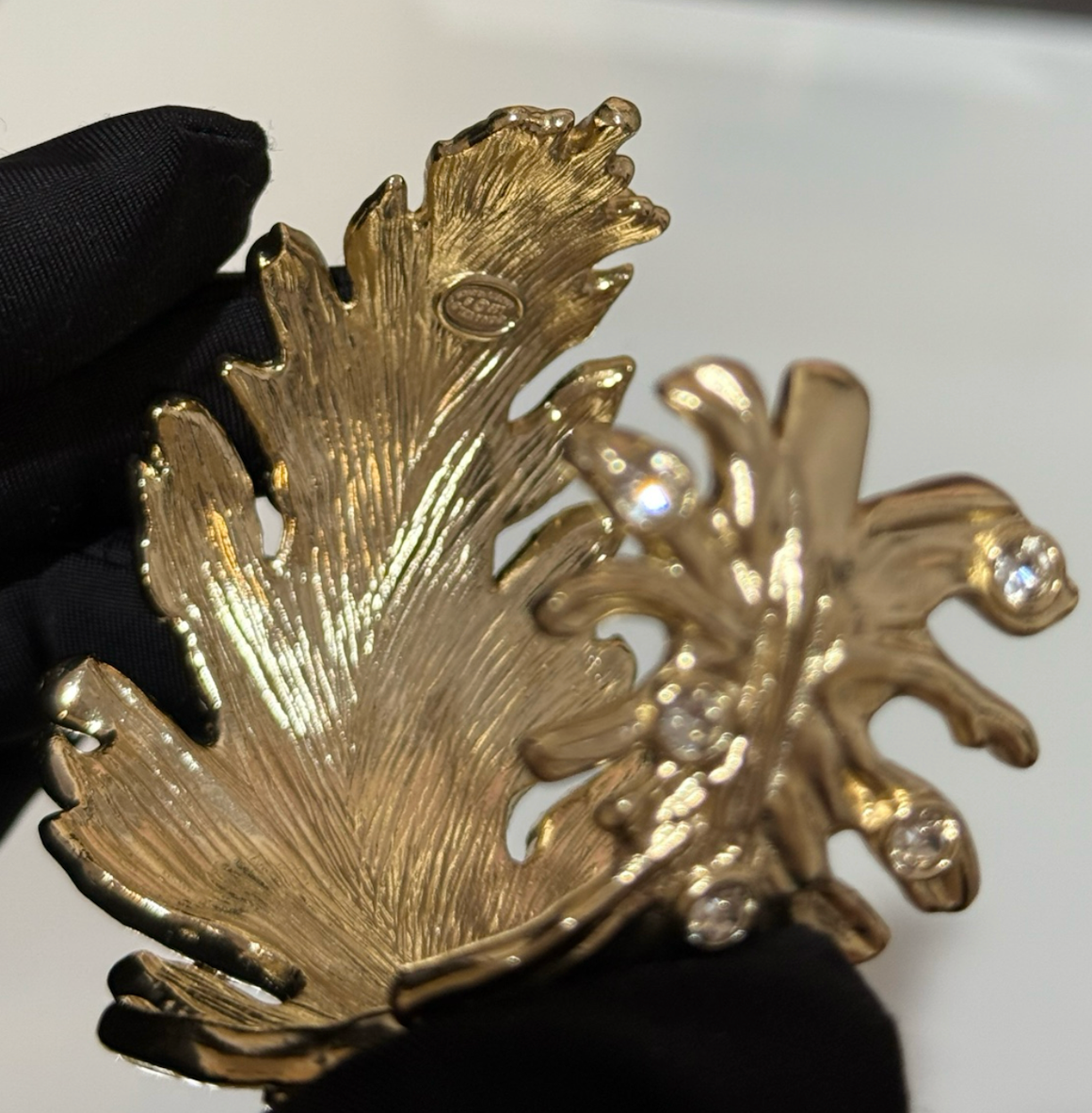 Chanel Gold Crystal Bangle