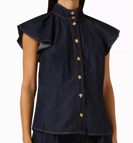 Crush Flutter Sleeve Shirt