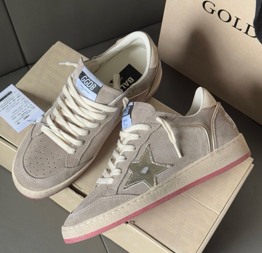 Ball Star in Beige Suede