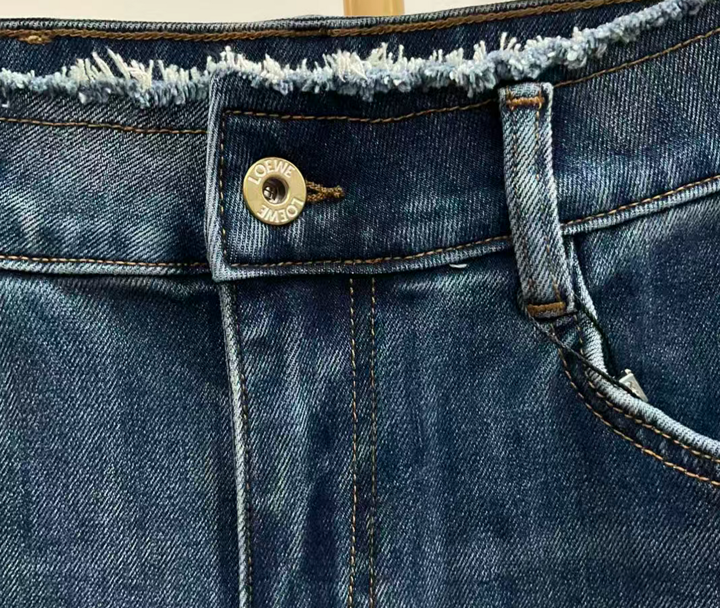 LOEWE Anagram-embroidered jeans