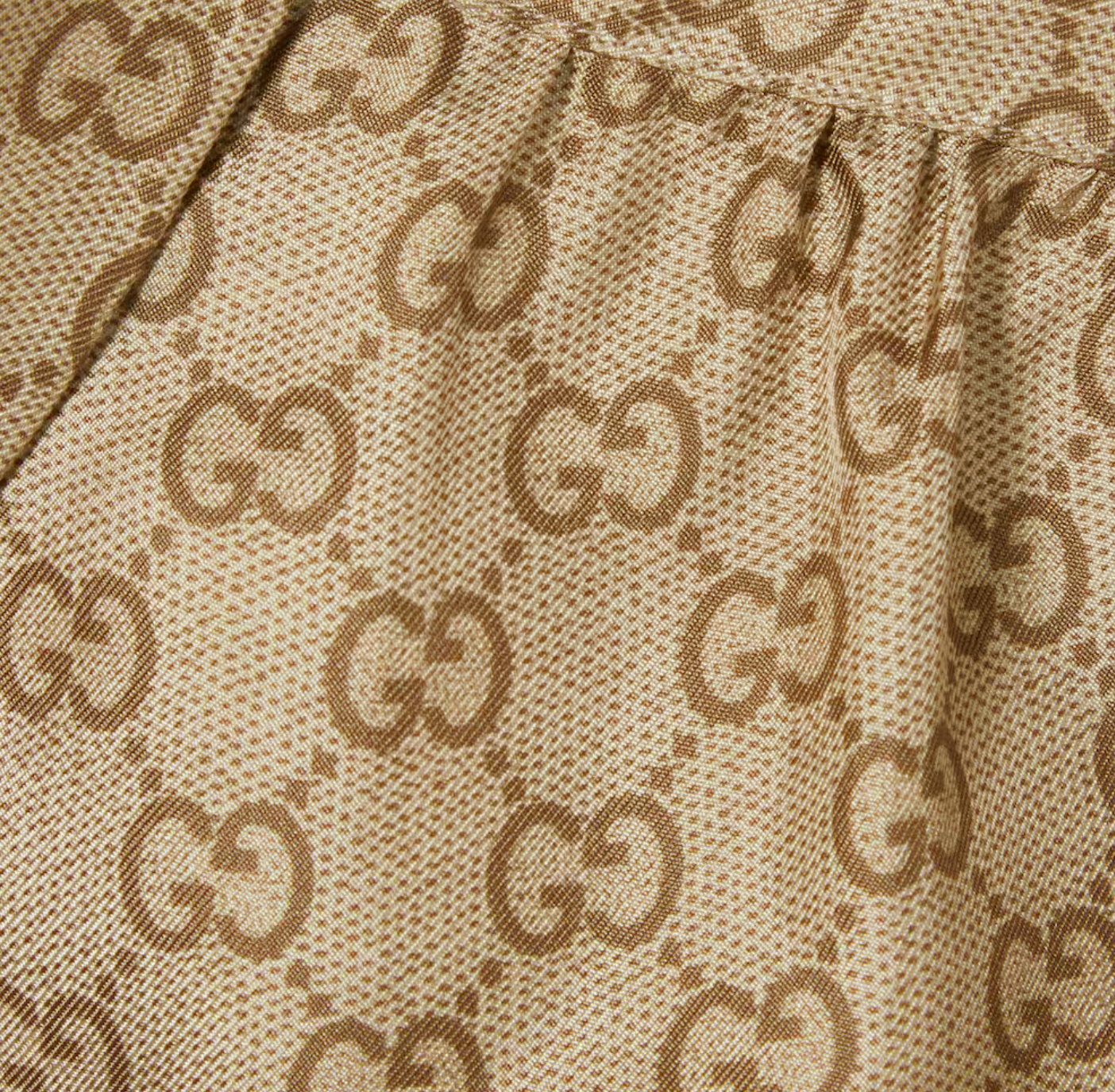 Gucci Printed Silk Twill Shirt