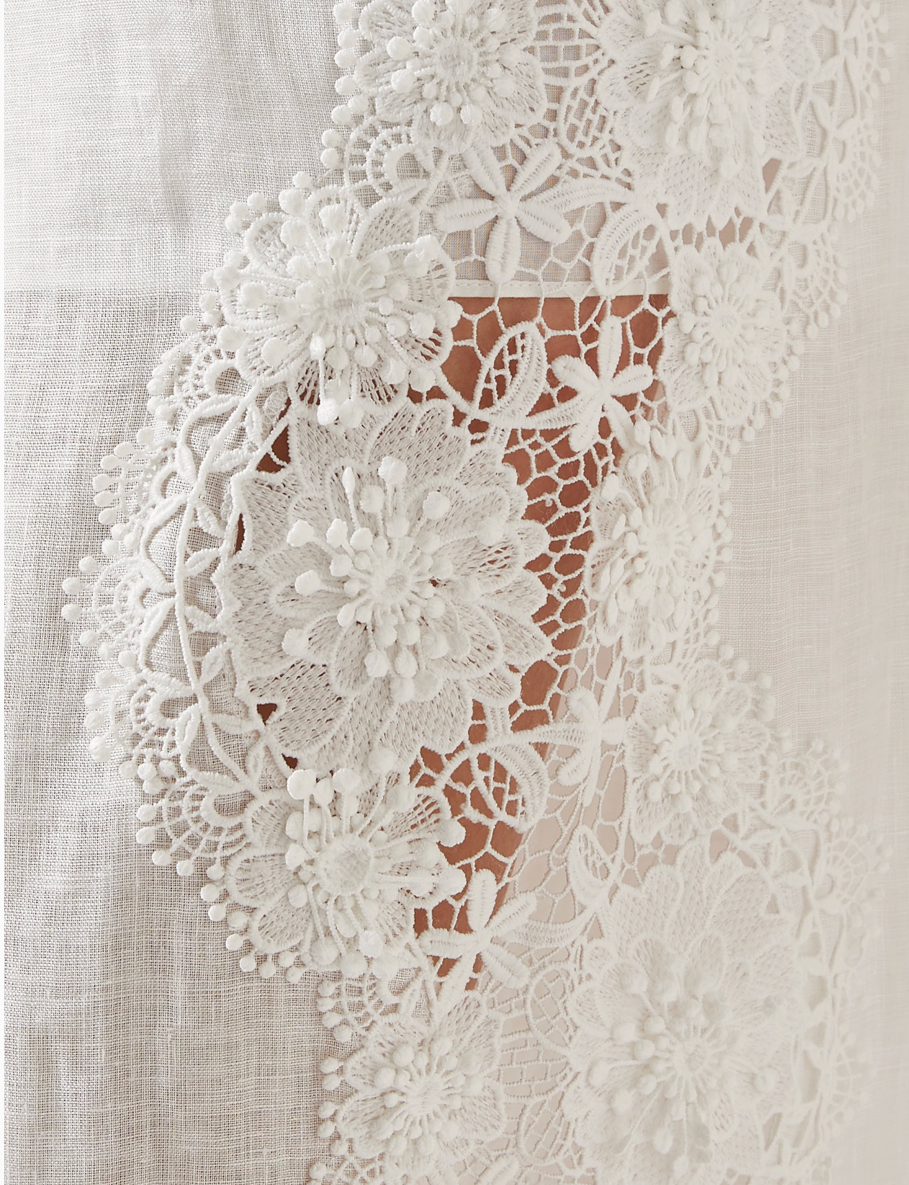 Halliday Lace-flower Pants in Linen