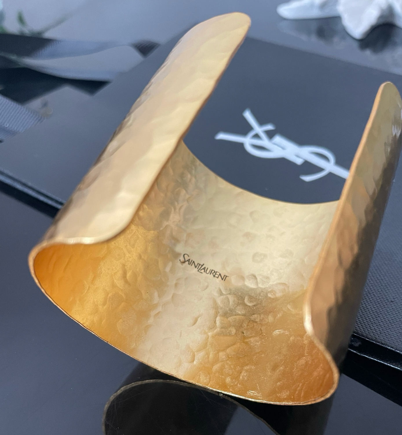 YSL Cassandre Cuff in Metal