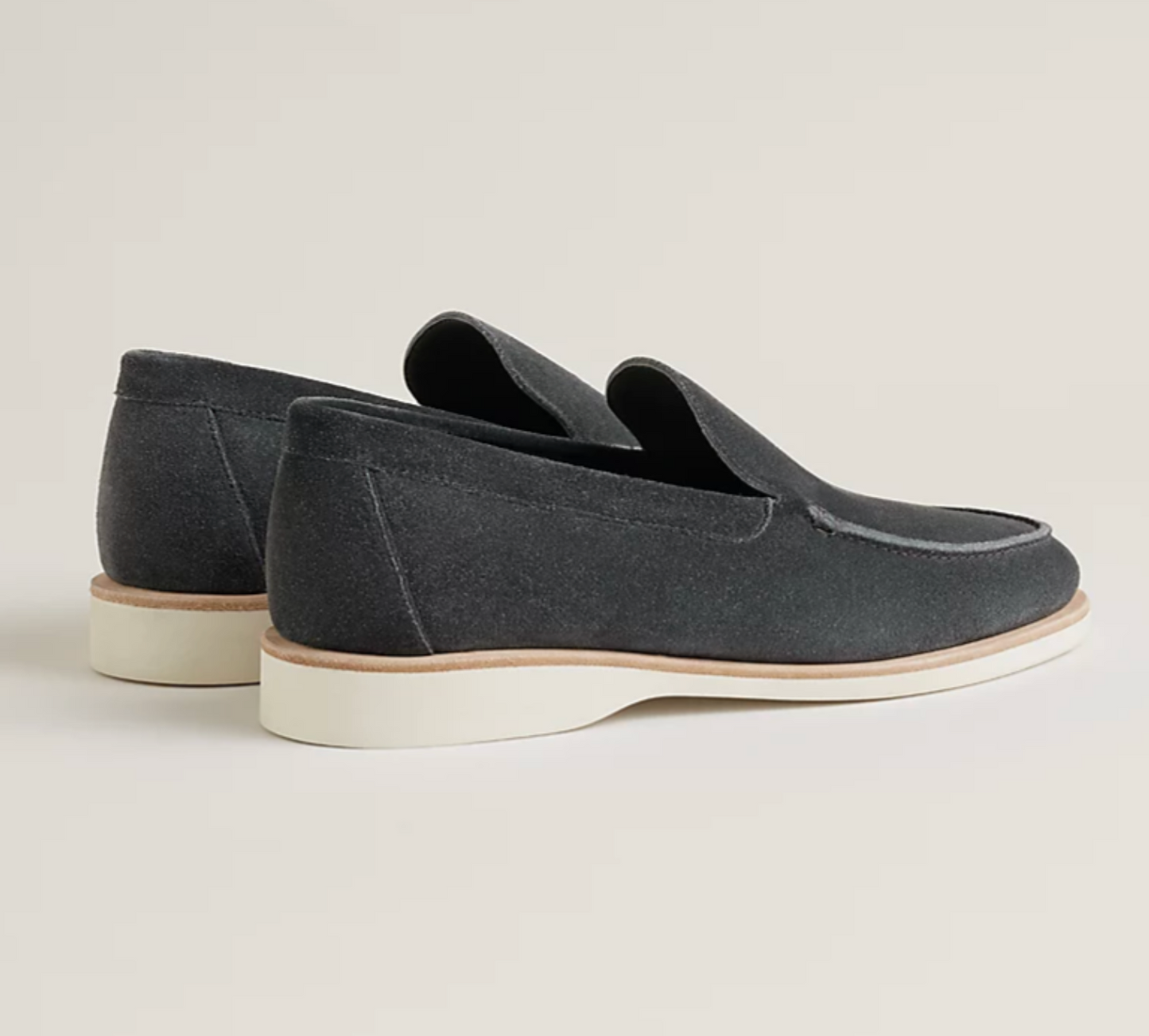 Hermes Low Loafer in Gris Orage Colour