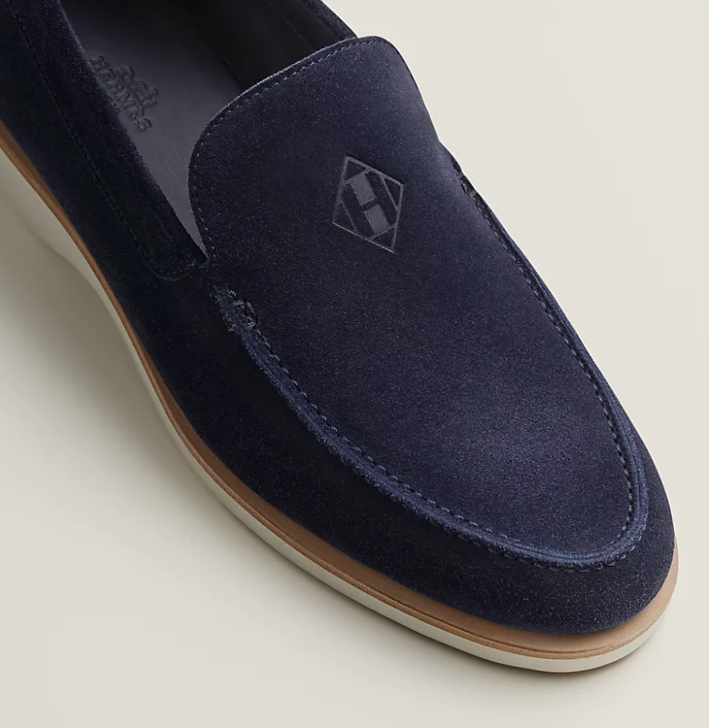 Hermes Loafer in Marine