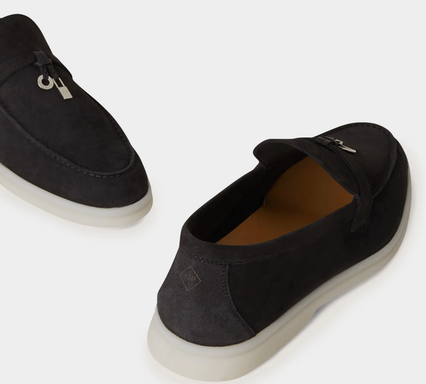Loro Piana Suede Caviar Loafers