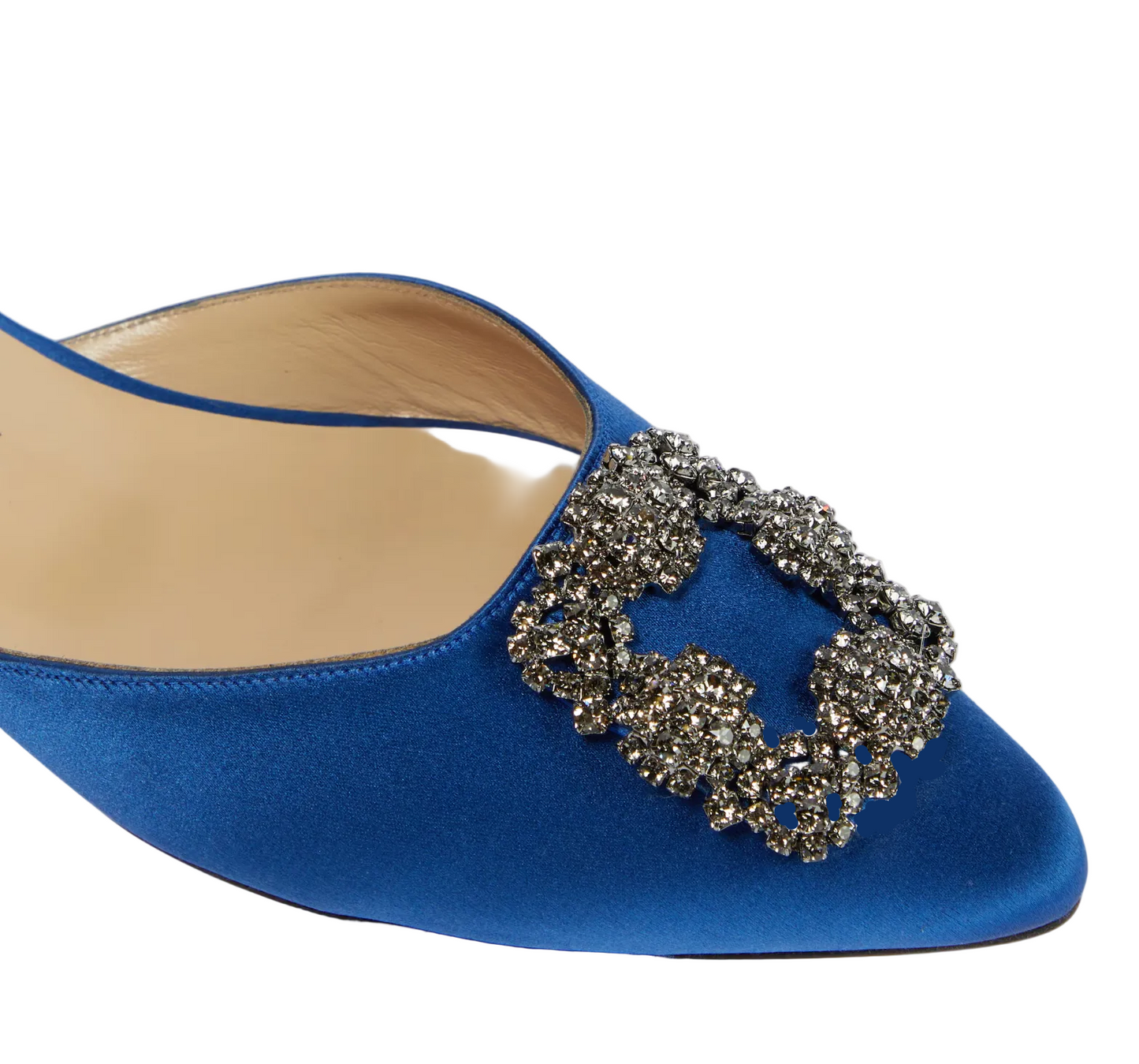 Manolo Blahnik Hangisi Satin Mules