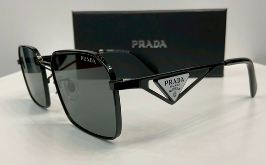 Prada PR A51S Metal Symbole Geometric Sunglasses