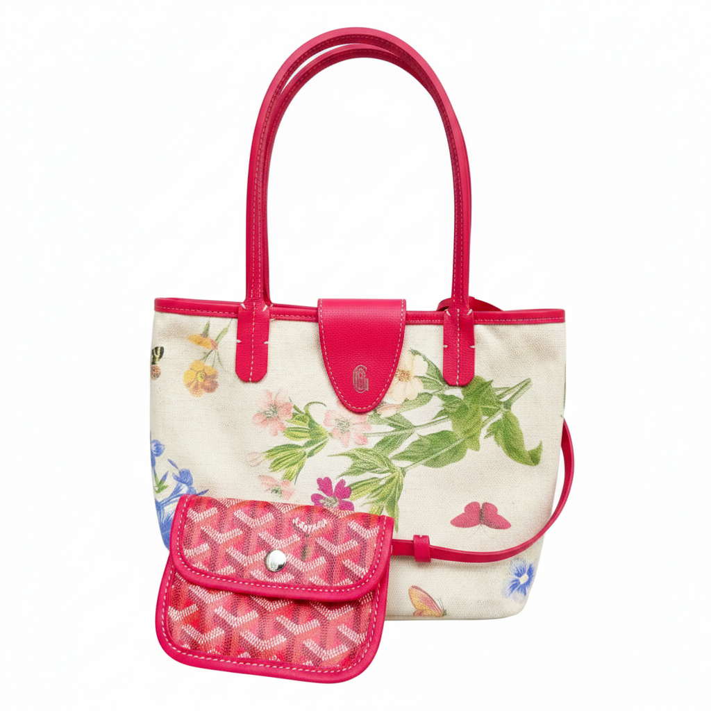 Goyard Saint Louis Iris Floral Tote Bag