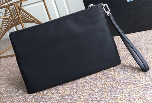Prada Re-Nylon and Saffiano leather pouch