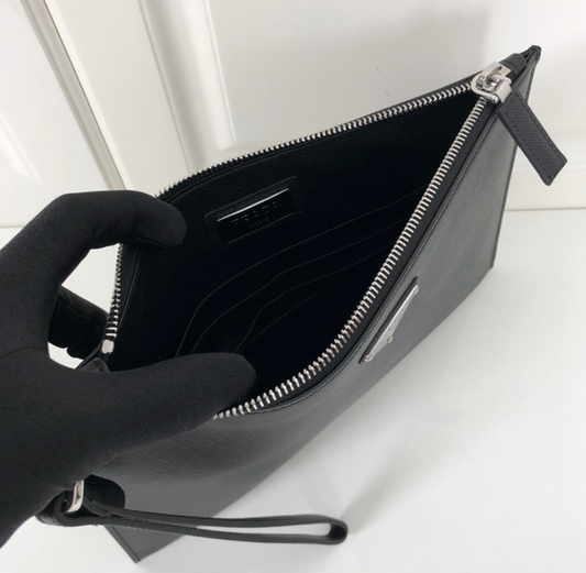 Saffiano Leather Pouch