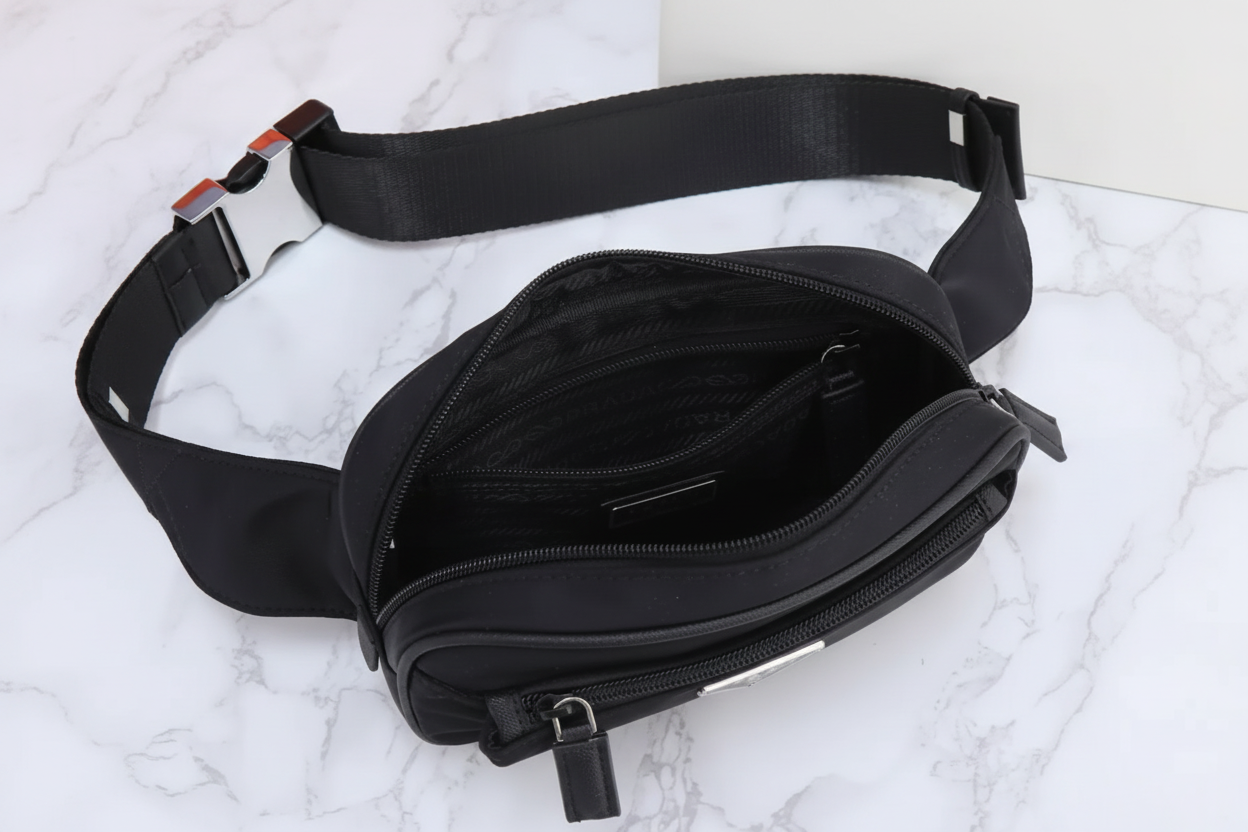 Prada Re-Nylon and Saffiano leather belt bag