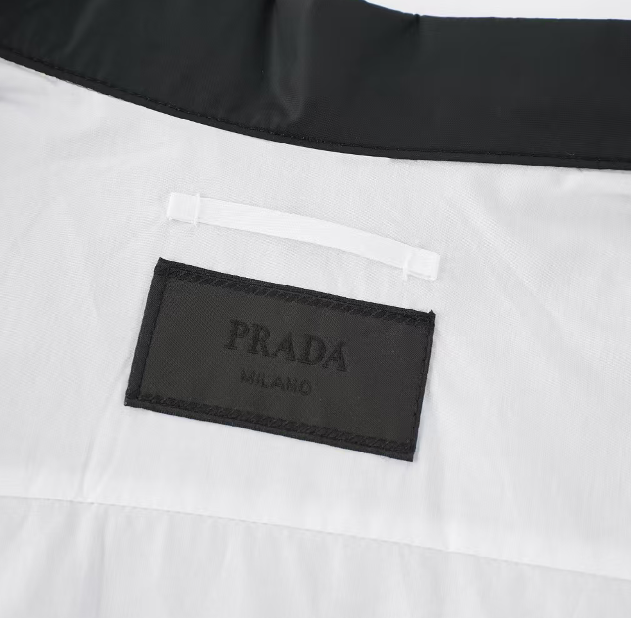 Prada Re-Nylon Zipper Shirt Jacket