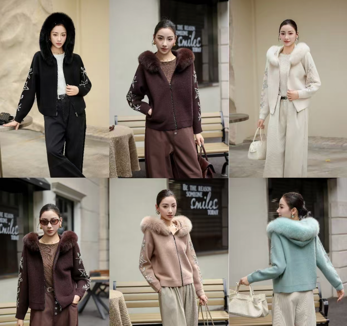 Chloé zip-up knit cardigan hoodie