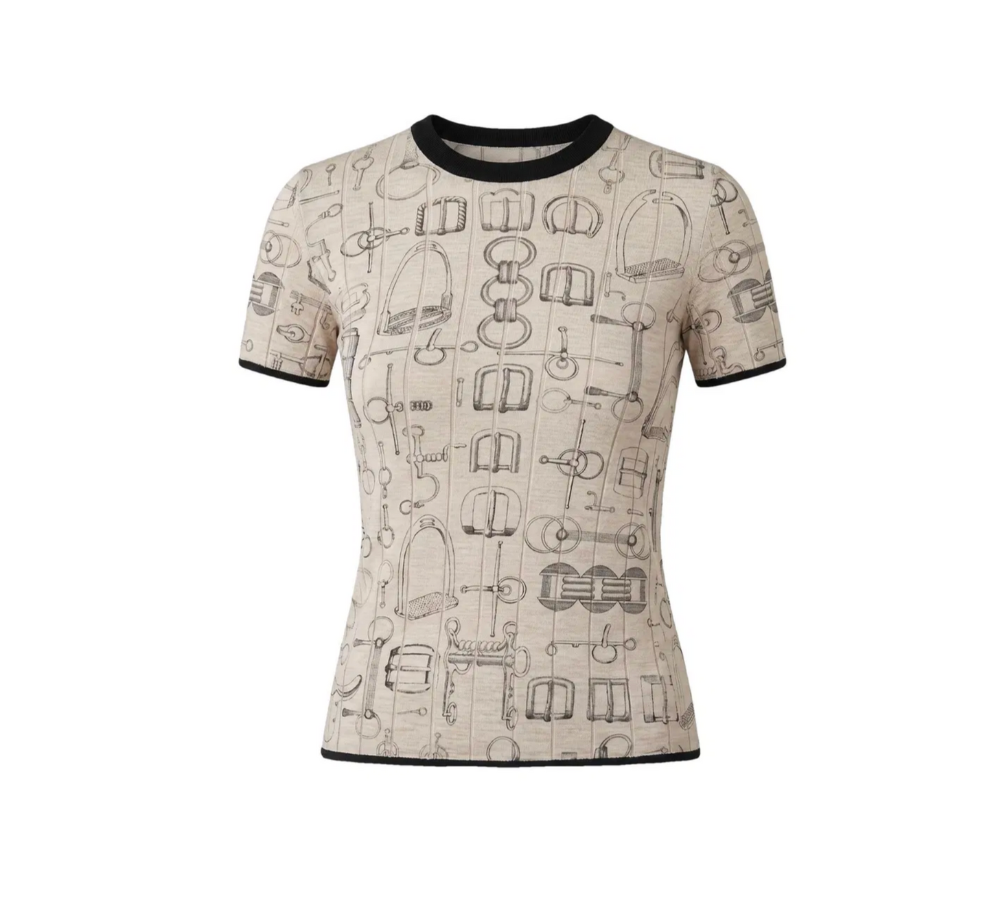 Hermès "Cahier du Colporteur" short-sleeve sweater