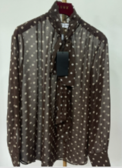Silk polka dot blouse (YSL)
