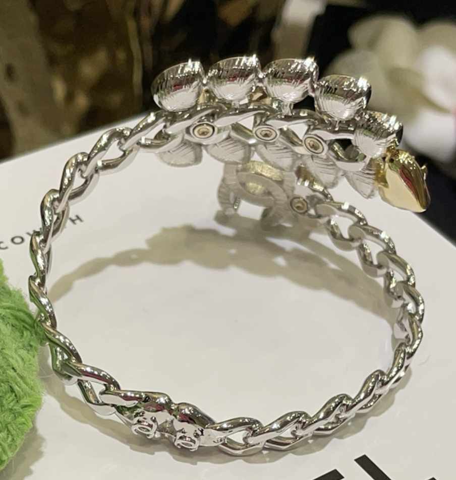 CHANEL CC Logo and Ribbon Bangle
