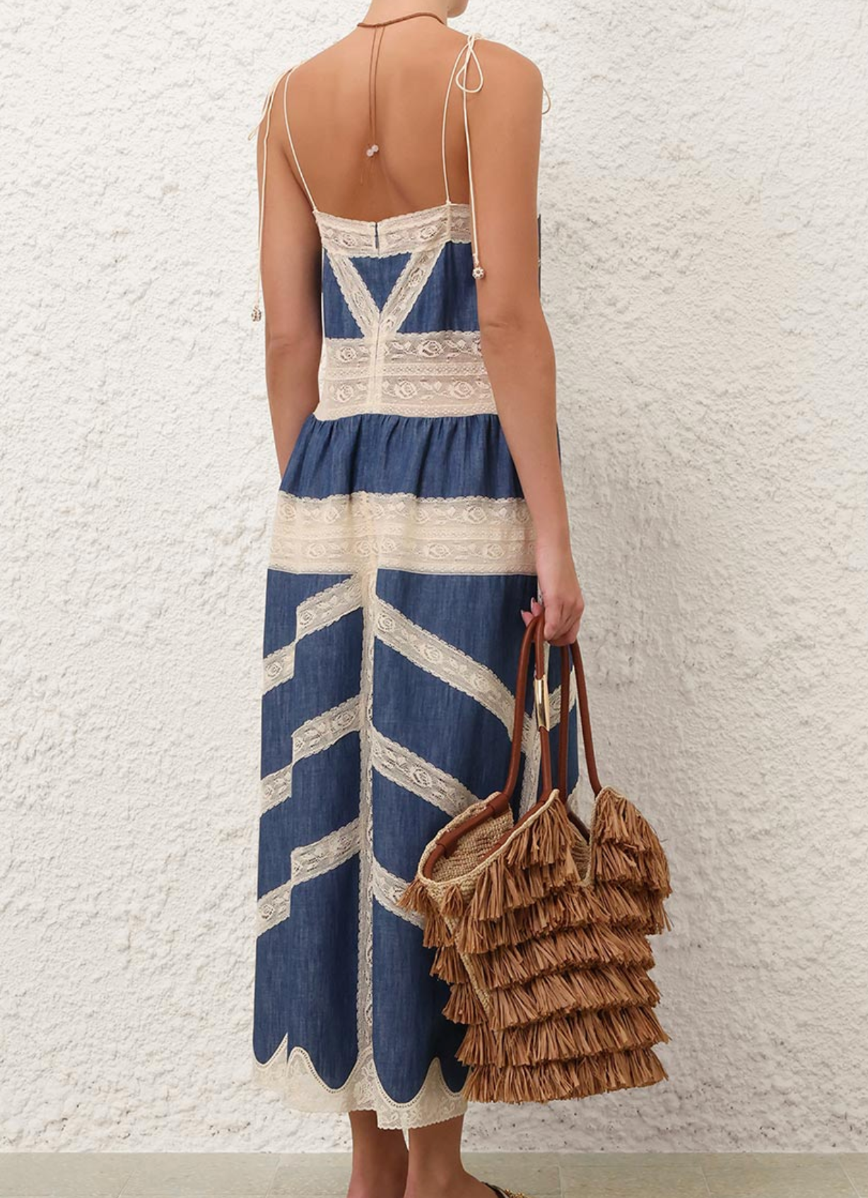 Zimmermann Awaken Denim Slip Dress