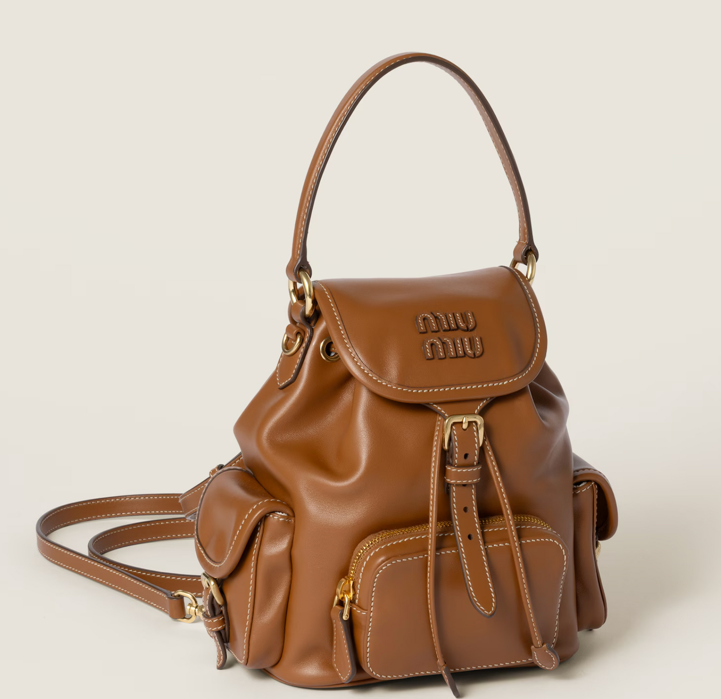 Miu Miu Leather Medium Backpack