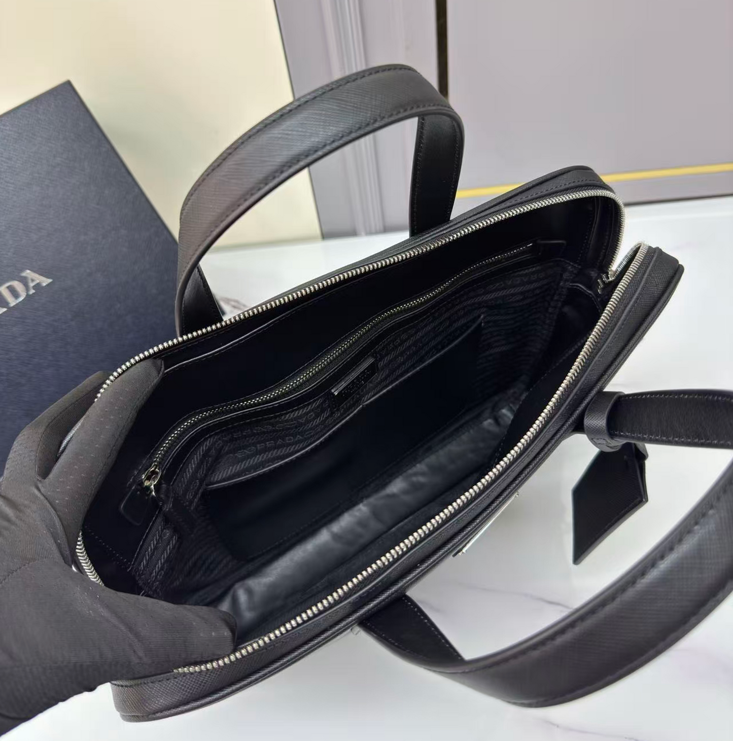 Prada Saffiano Leather Briefcase