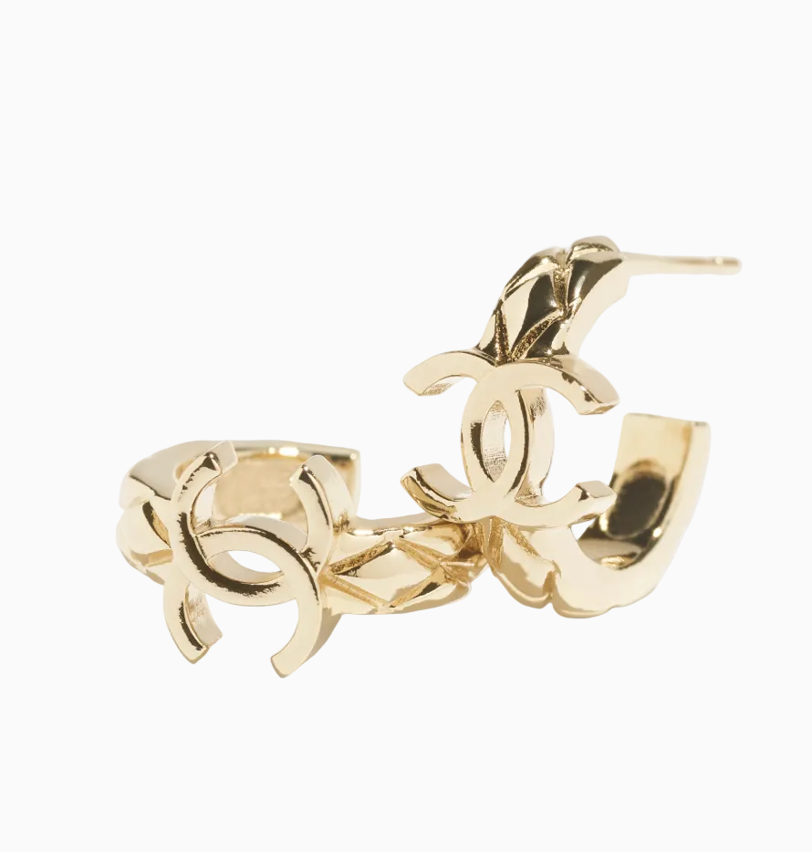 Chanel 26p mini hoop earrings