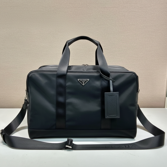 Prada Re-Nylon and Saffiano Leather Duffle Bag