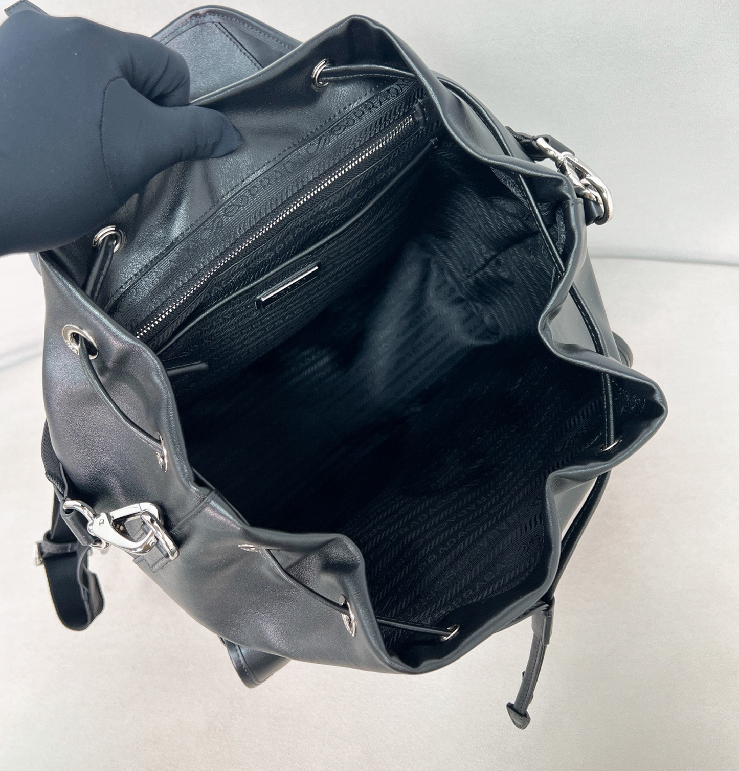 Prada Medium Leather Backpack