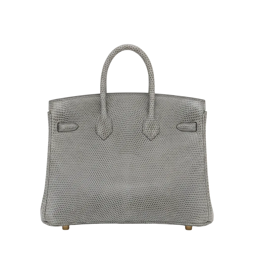 Hermès Birkin 25cm in Gris Fonce Lizard leather