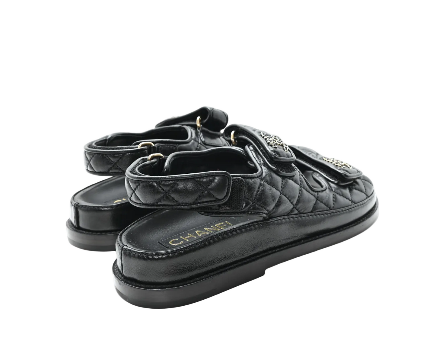 Chanel quilted Dad sandals