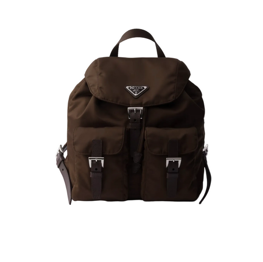 Prada Re-Nylon and leather multi-pocket backpack