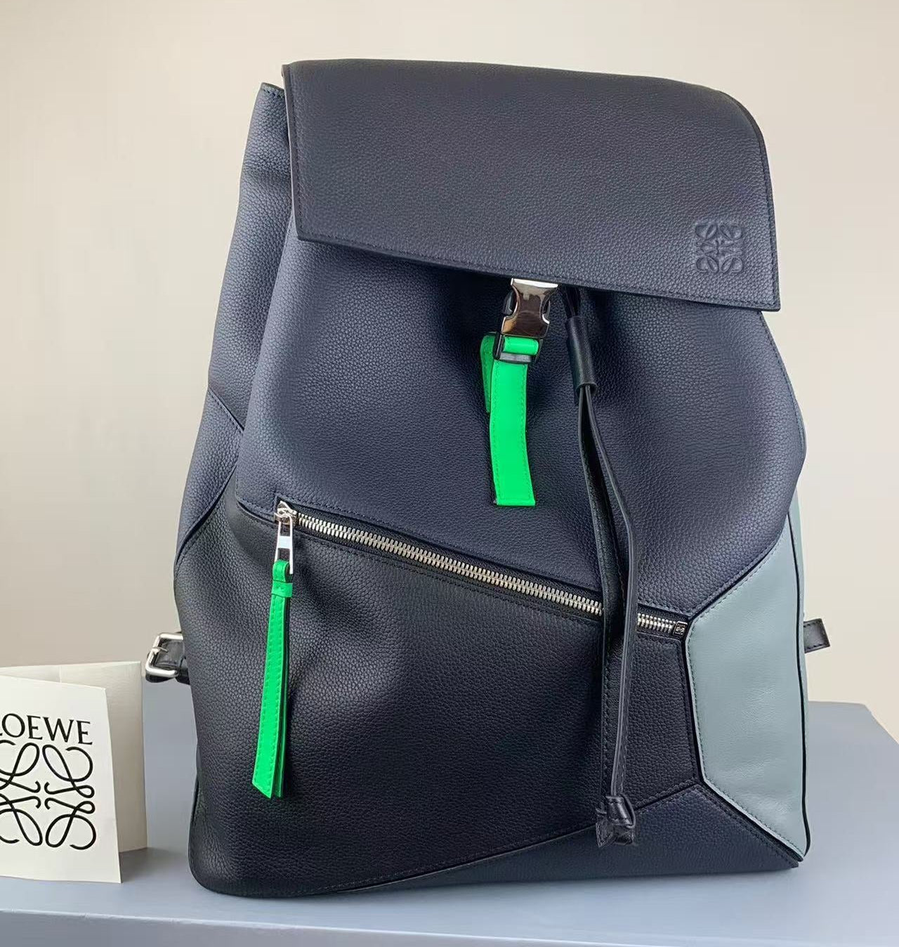 Loewe 'Puzzle' Colourblock leather backpack