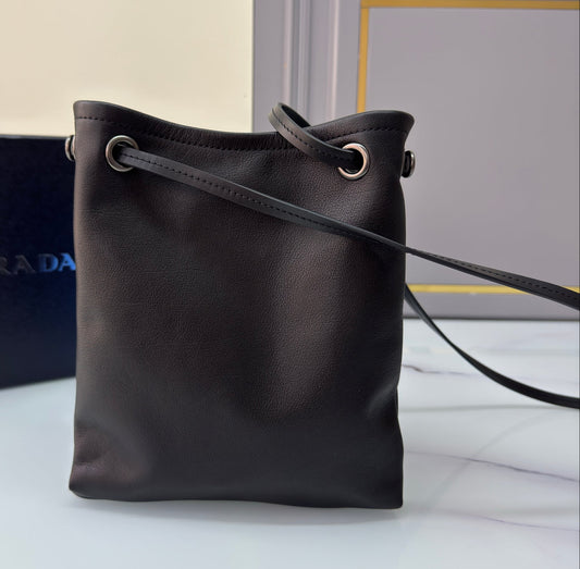 Leather mini shoulder bag