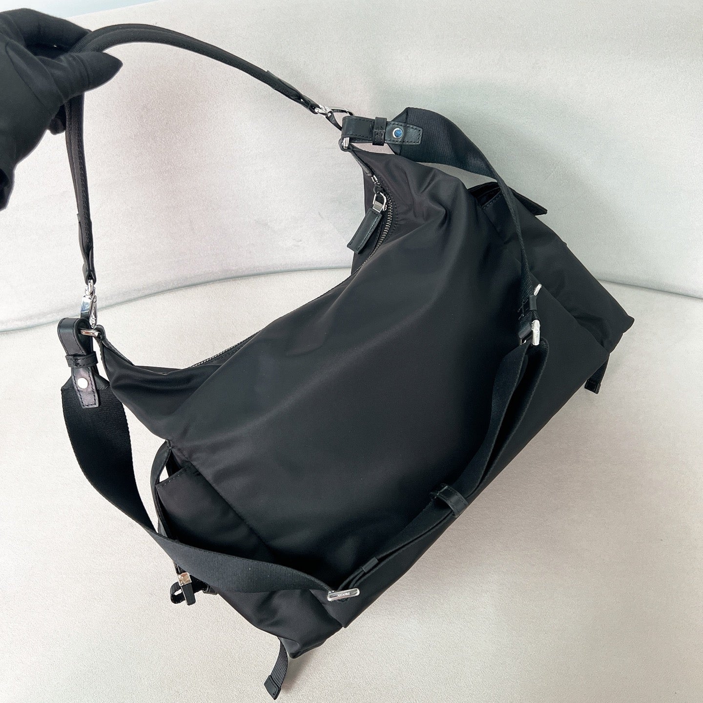 Prada Explore large nappa leather bag