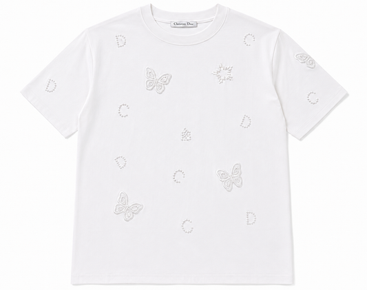 Christian Dior white short-sleeve T-shirt