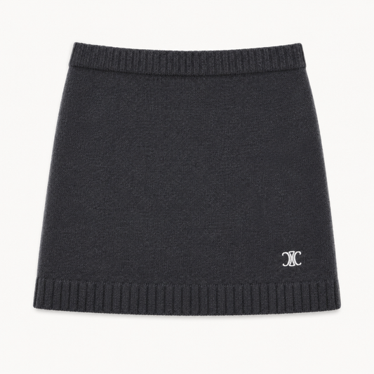 Celine - Cashmere and wool mini skirt