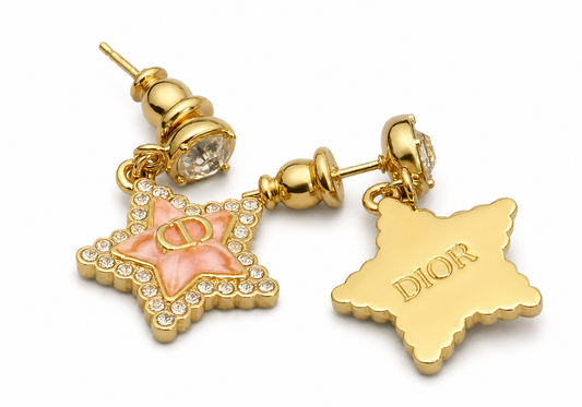 Dior Petit CD Lucky Baroque Earrings