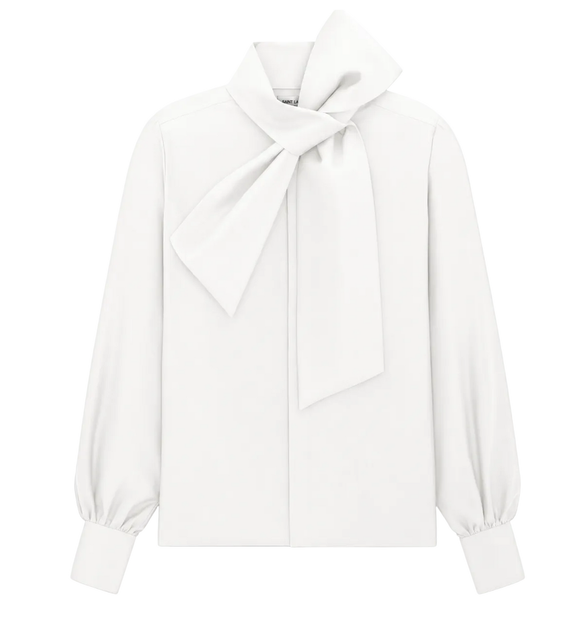 Saint Laurent Bow-Detailed Long Sleeve Shirt