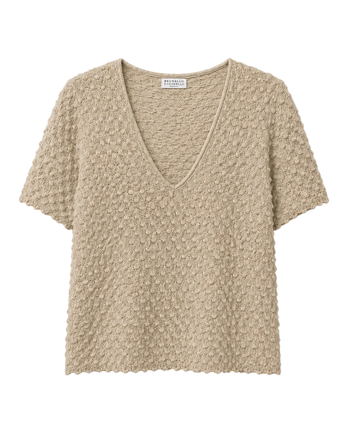 Brunello textured three-dimensional blouse