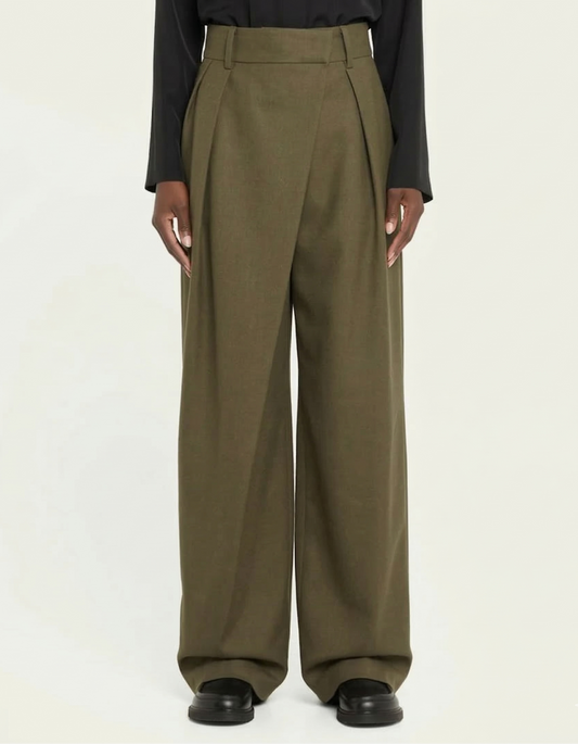 Loewe Wool-Blend Wrap Trousers
