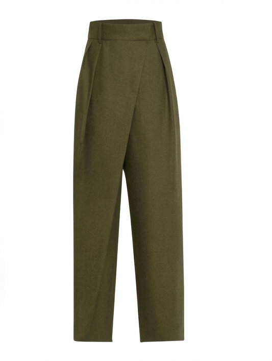 Loewe Wool-Blend Wrap Trousers